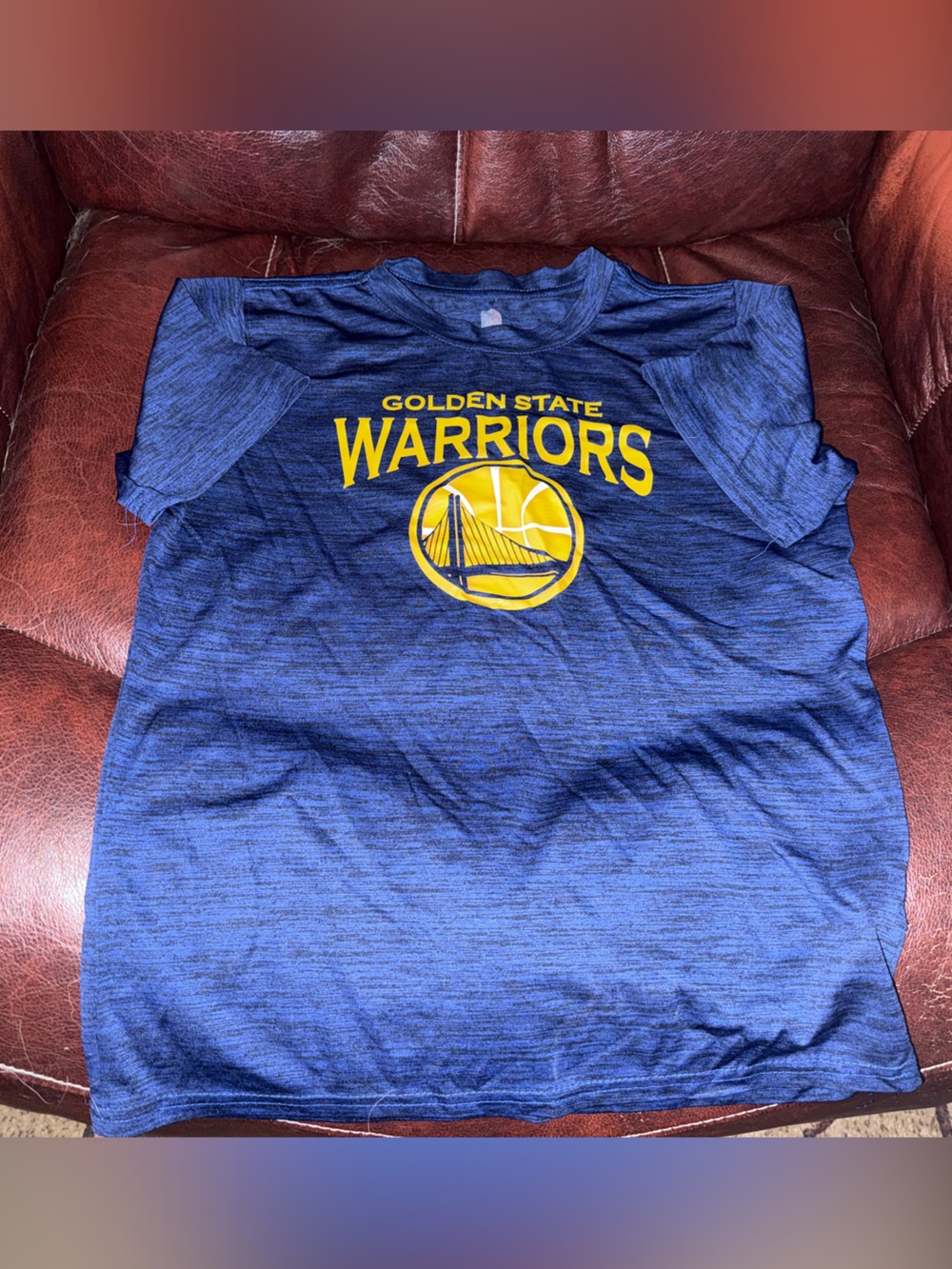Kids NBA Golden State Warriors Blue and Yellow Short Sleeve Tee